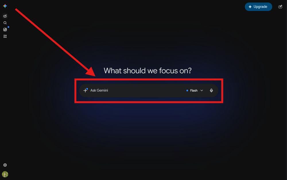 Open the tool and start a new chat